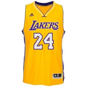 NWT Men's Los Angeles Lakers Kobe Bryant adidas Gold Player Swingman Home Jersey